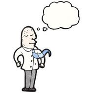 proud bald man cartoon N2
