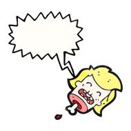 gross severed head cartoon N41