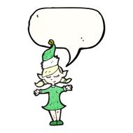christmas elf girl cartoon N7