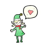 christmas elf girl cartoon N8