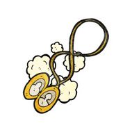 old photograph in locket cartoon N4