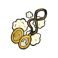 old photograph in locket cartoon N5