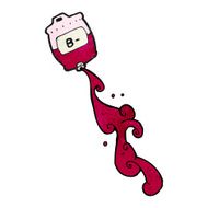 medical blood bag cartoon N6