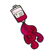 medical blood bag cartoon N10