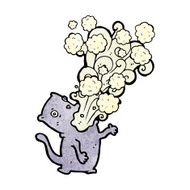 burping cat cartoon N15