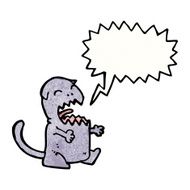 cartoon meowing cat N2