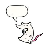 yawning mouse cartoon N4