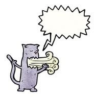 cat with bad breath cartoon N2