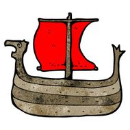 viking ship cartoon N4