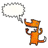 cartoon excited fox N3