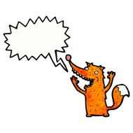cartoon excited fox N4