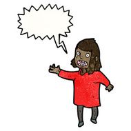 cartoon shouting woman N2