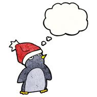 Cartoon Penguin With Thought Bubble N34