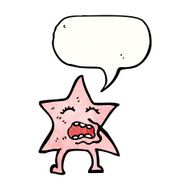 cartoon pink star character N2