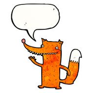 Happy fox cartoon N6