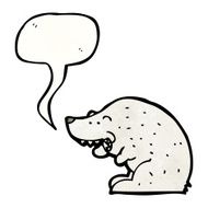 Cartoon Polar Bear N134