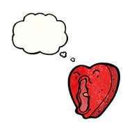 cartoon heart with thought bubble N2