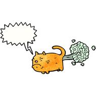 cartoon farting cat N10