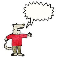 cartoon talking wolf N3