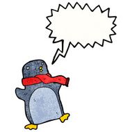 Cartoon penguin N105