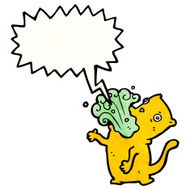 burping cat cartoon N23