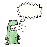 cartoon burping frog N6