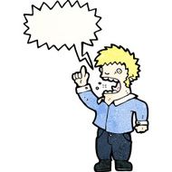 shouting man cartoon N23