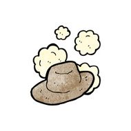cartoon old wild west hat N2