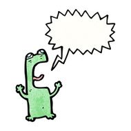 shouting frog cartoon character N2