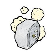 cartoon old bank safe N3