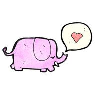 cartoon pink elephant N41