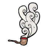 Cartoon Smoking Pipe N3