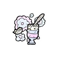 cartoon egg in eggcup N3