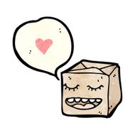 cartoon box with love heart N2