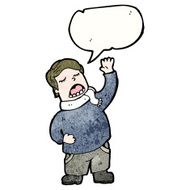 cartoon singing man N20