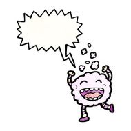cartoon cloud monster N29