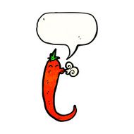 cartoon chili pepper N25