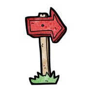 pointing arrow sign cartoon N4
