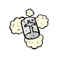 battered old helmet cartoon N2