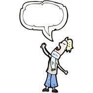 cartoon man with speech bubble N65