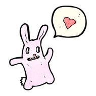 spooky rabbit cartoon N6