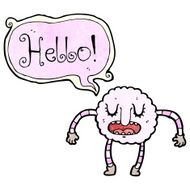 cartoon cloud monster N30