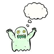 cartoon spooky ghost N119