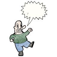 cartoon angry man N122