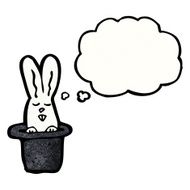 rabbit in hat cartoon N6