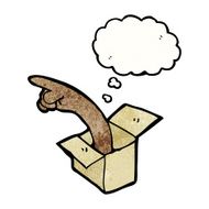 cartoon pointing hand N61