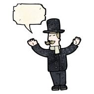 cartoon upper class man
