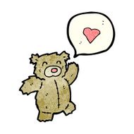 cartoon bear with love heart N7
