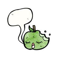 cute singing apple cartoon N4