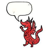 cartoon little red dragon N2